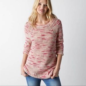American Eagle Outfitters Jegging Sweater in heathered pink wool